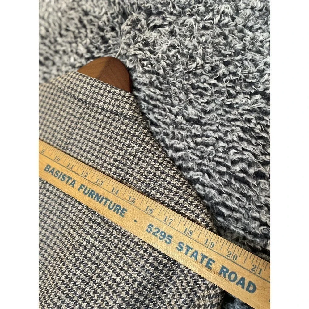 Vintage Nordstrom Blazer Mens 46R Sport Coat Houndstooth Multicolor Made in USA